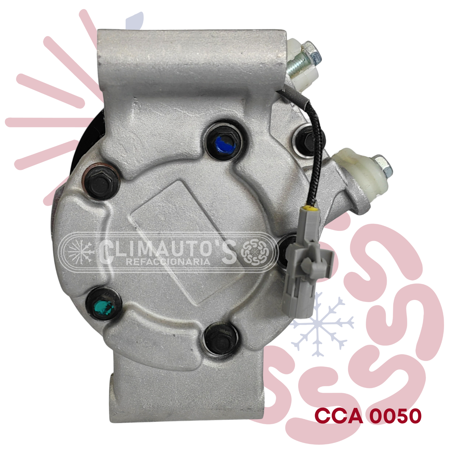 Compresor Toyota Hilux 7pk (Conexión lado derecho) Año 2012-2016