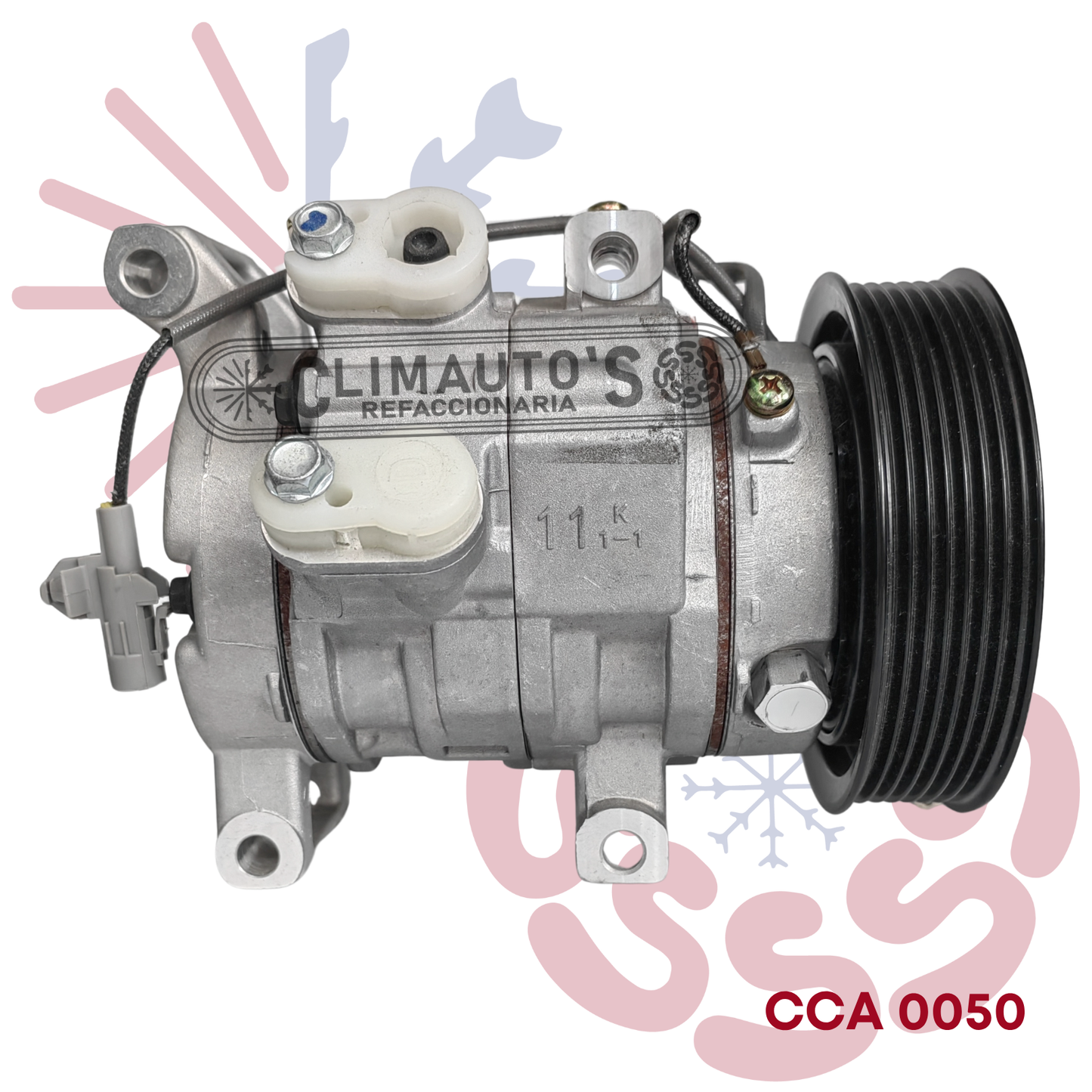 Compresor Toyota Hilux 7pk (Conexión lado derecho) Año 2012-2016