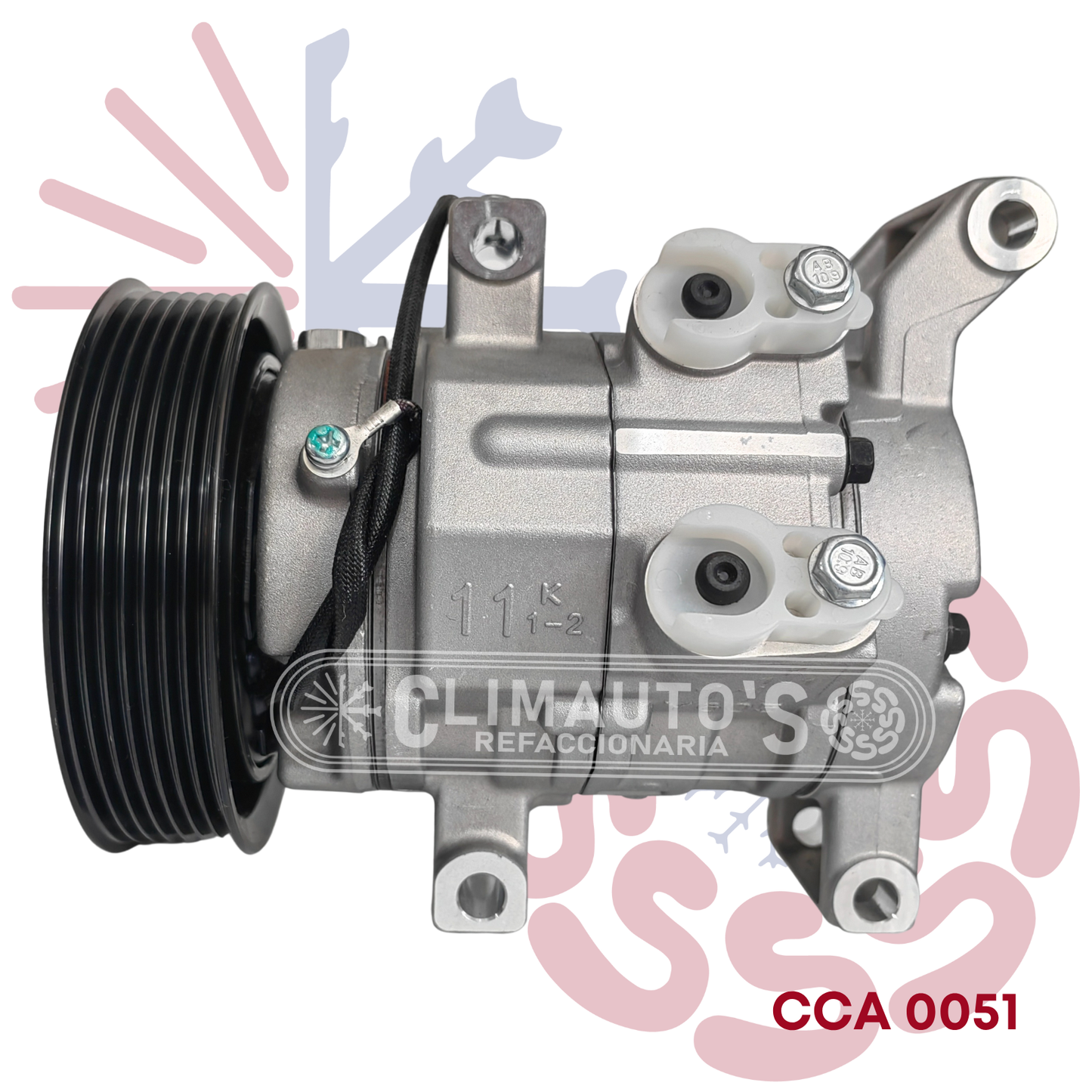 Compresor Toyota Hilux 7pk (Conexión lado izquierdo) Año 2005