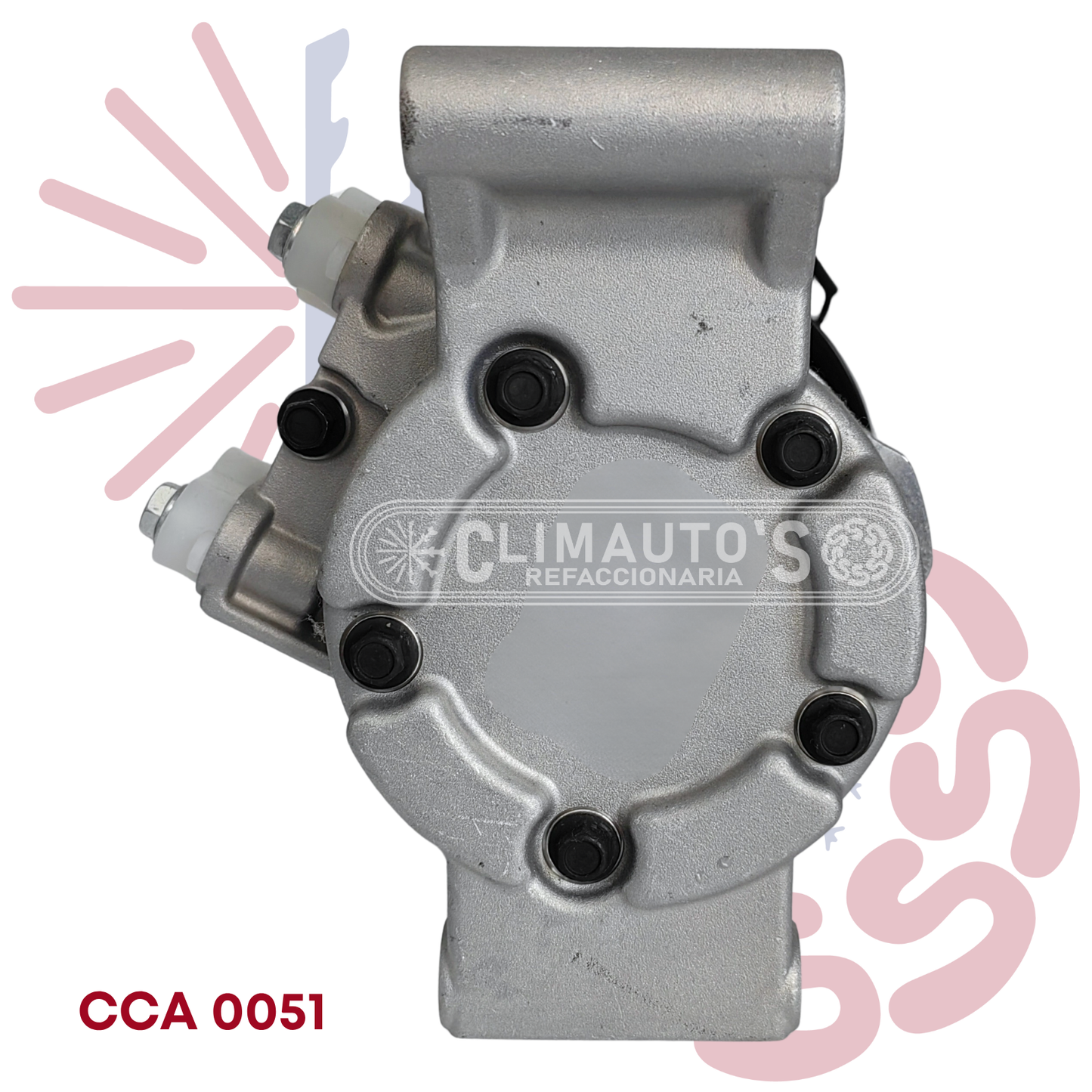 Compresor Toyota Hilux 7pk (Conexión lado izquierdo) Año 2005