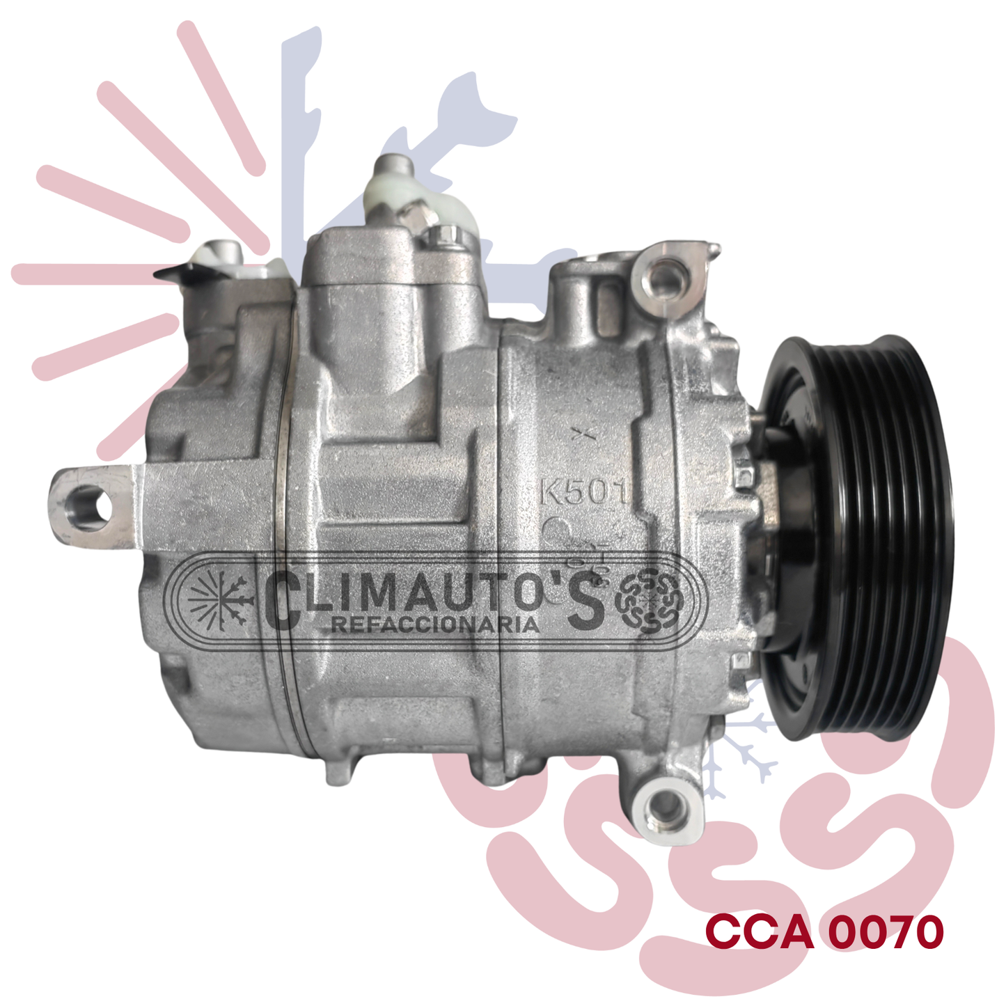 Compresor Volkswagen Jetta 2.0, Beetle, CC 2.0, Eos, Golf, GTI, Passat 1.8, Tiguan 2.0 / Audi A3 2.0