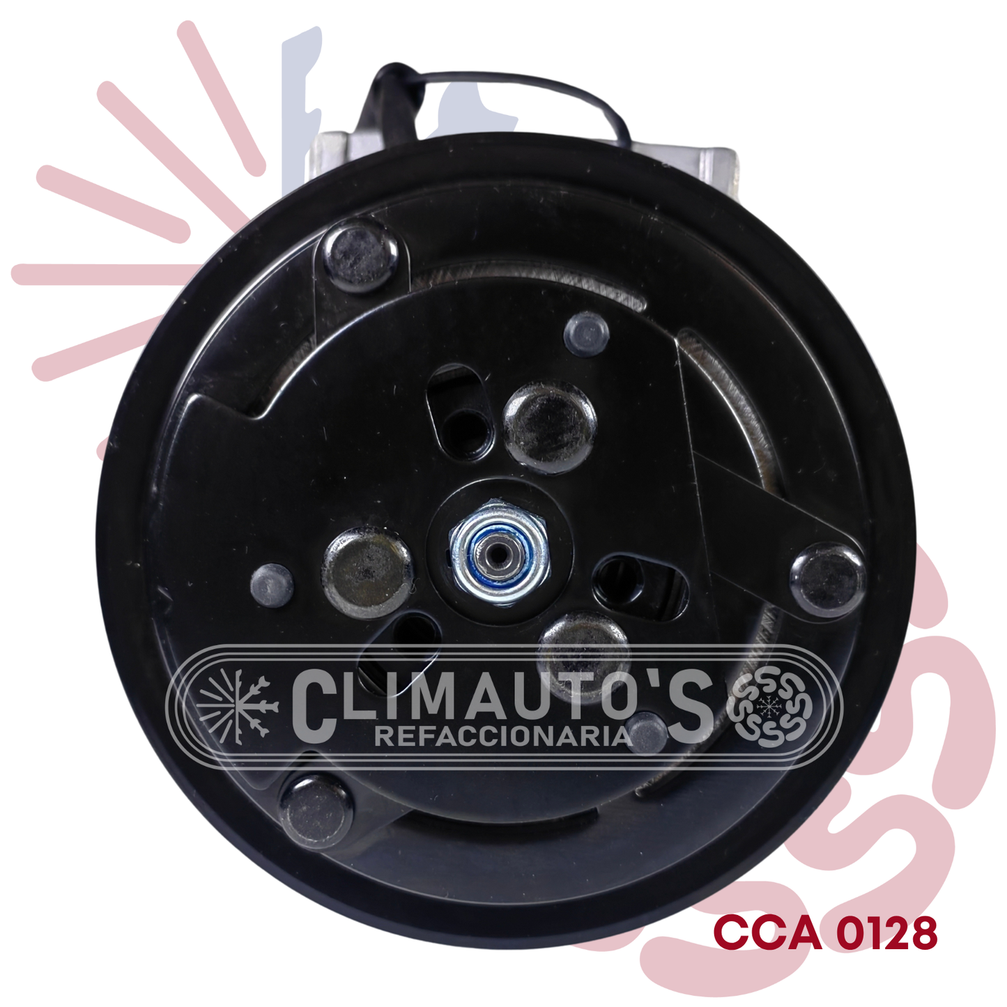 Compresor Sanden 709 SD7H15 12V 8PK 123mm (Toma Horizontal)