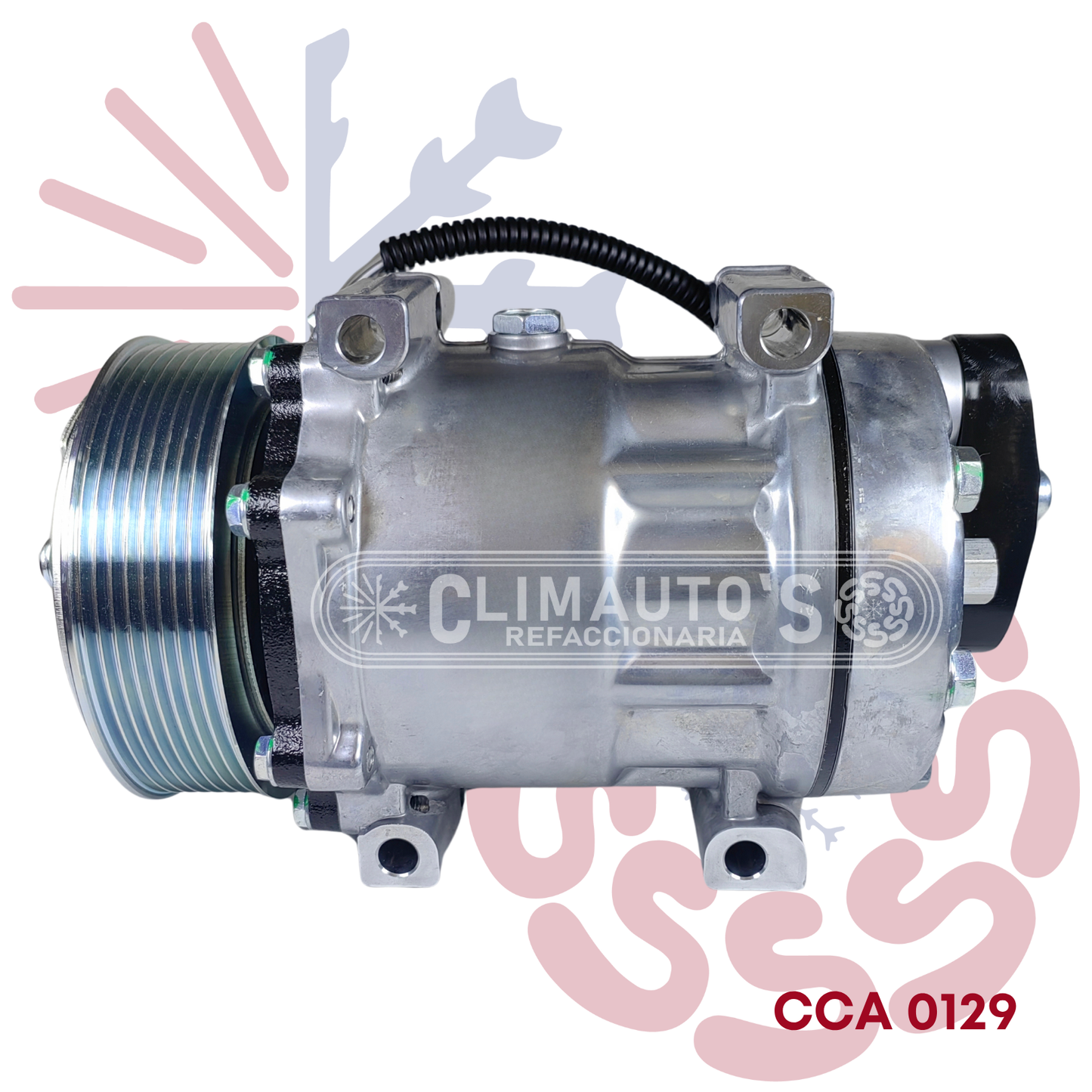 Compresor Sanden 709 Freightliner 12V 8PK