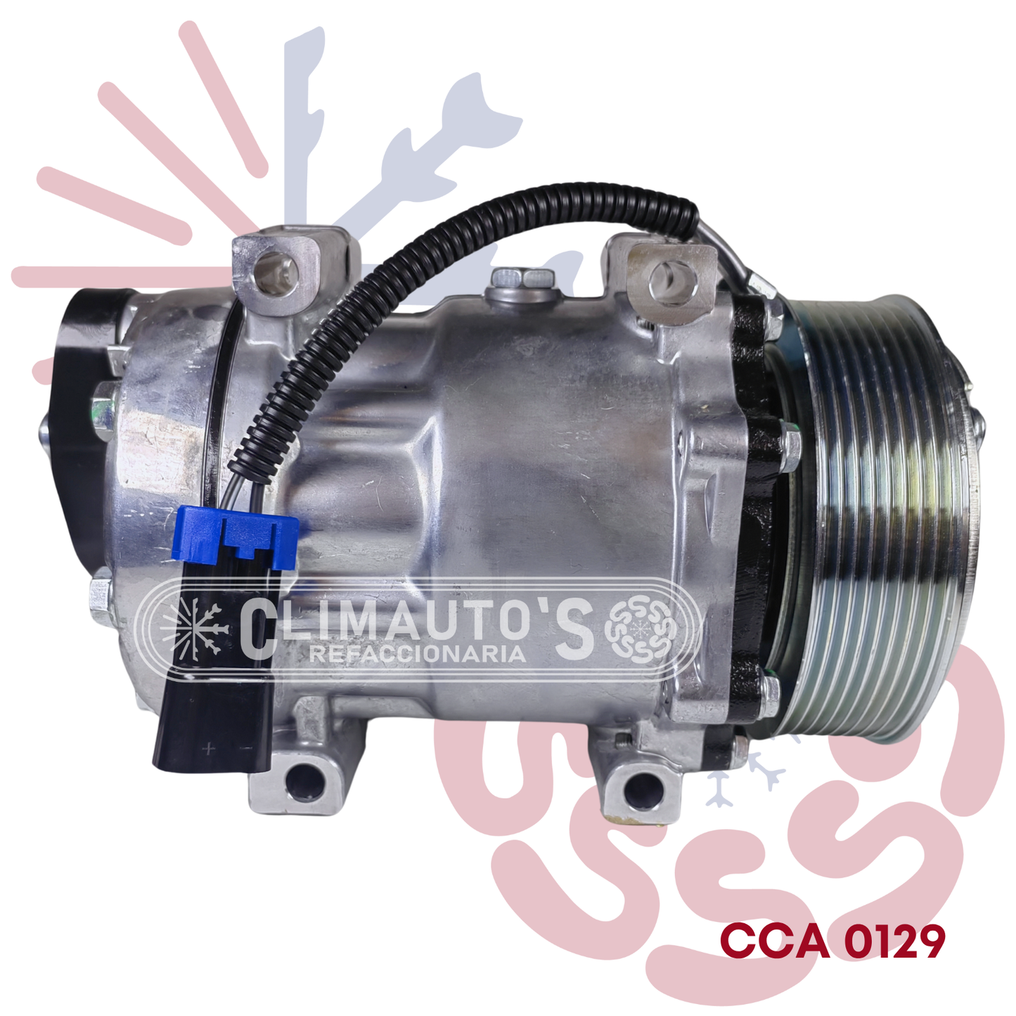 Compresor Sanden 709 Freightliner 12V 8PK