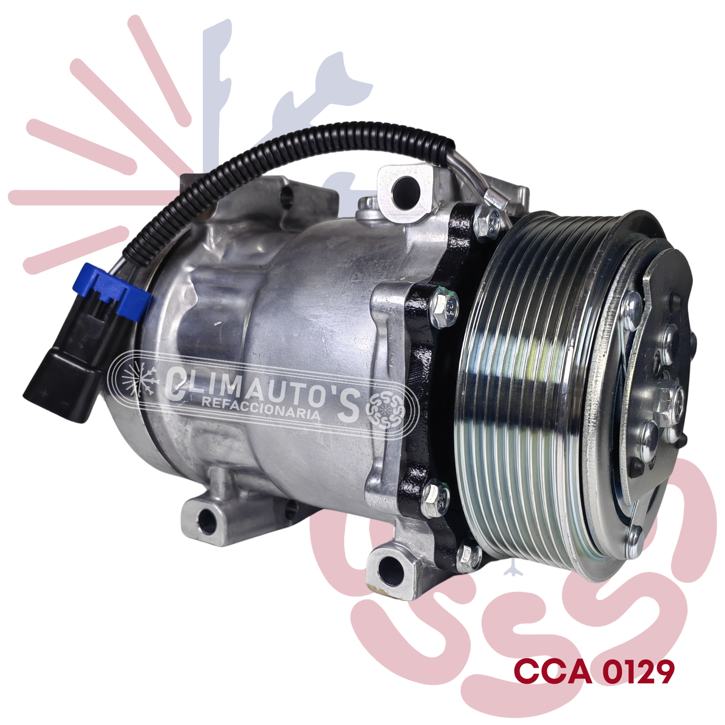 Compresor Sanden 709 Freightliner 12V 8PK