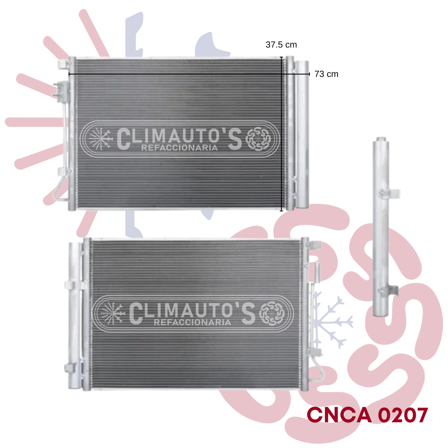 Condensador Dodge Attitude 1.4, 1.6 Año 2012-2014