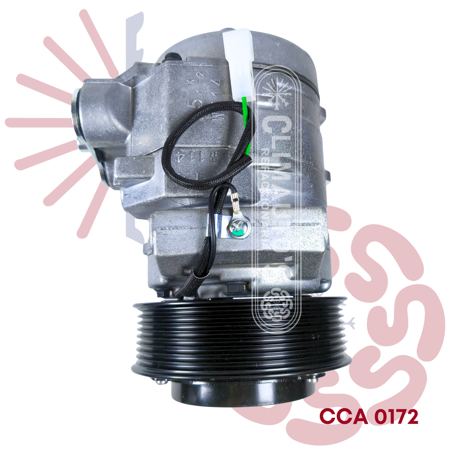Compresor Freightliner Cascadia 10S15C Polea 8pk Año 2010-2011 (125mm)