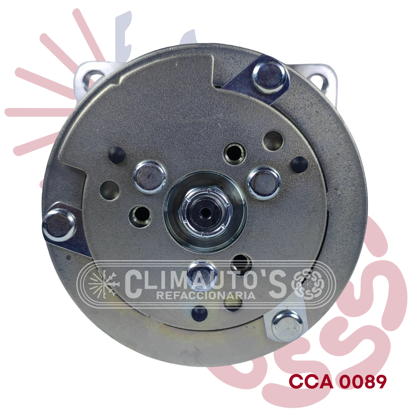Compresor Sanden 508 std. 8pk 24v Conexión de orring