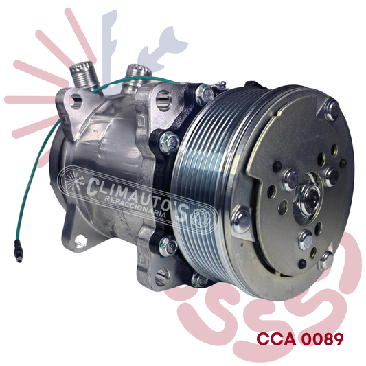 Compresor Sanden 508 std. 8pk 24v Conexión de orring