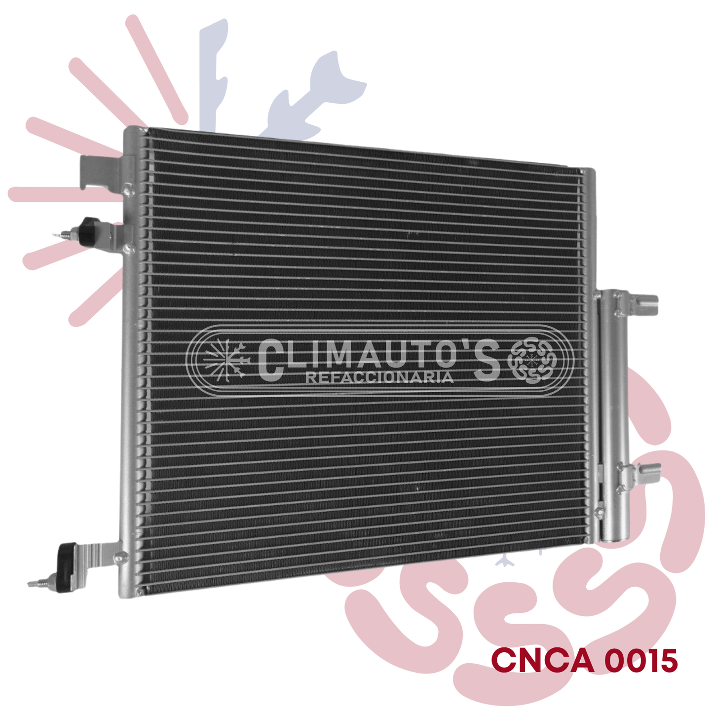Condensador Chevrolet Spark Beat Conexion sealwasher Año 2012-2018