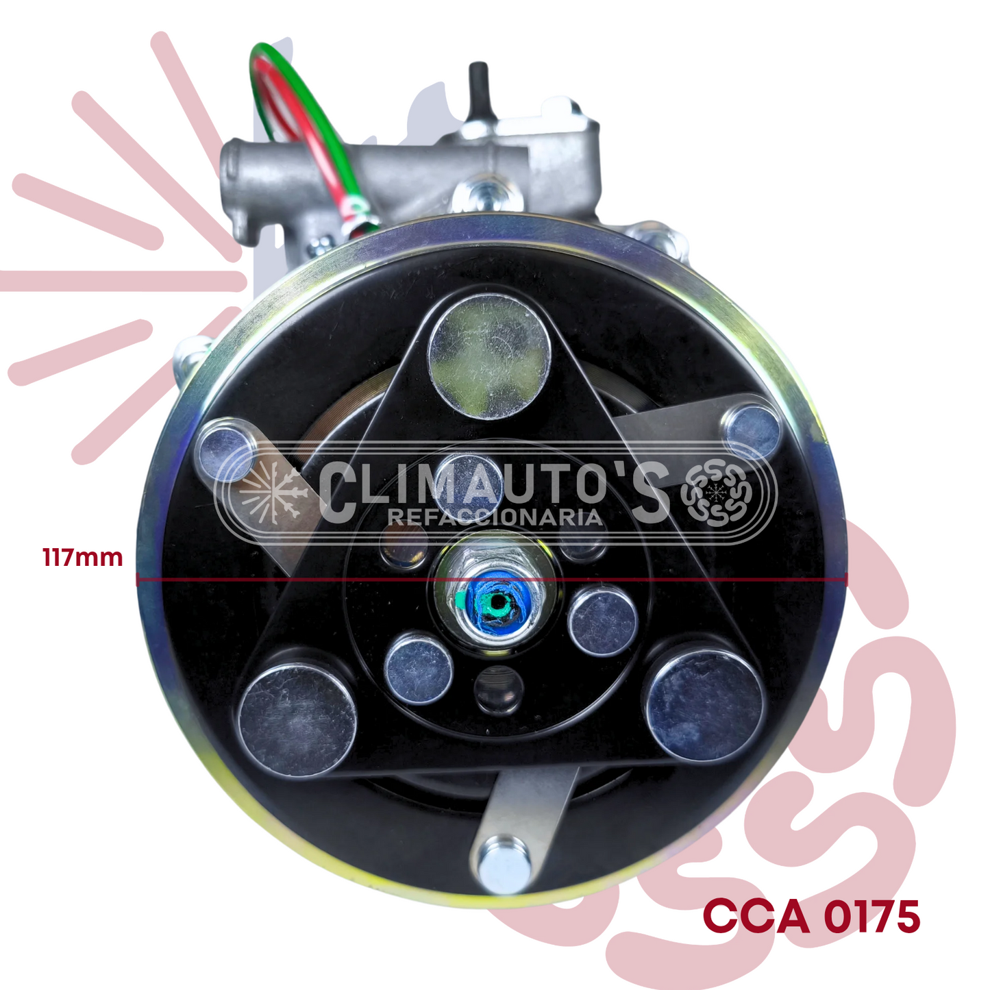 Compresor Honda CR-V 17-15, Civic 12-15 / Acura RDX 07-12 (117 mm)