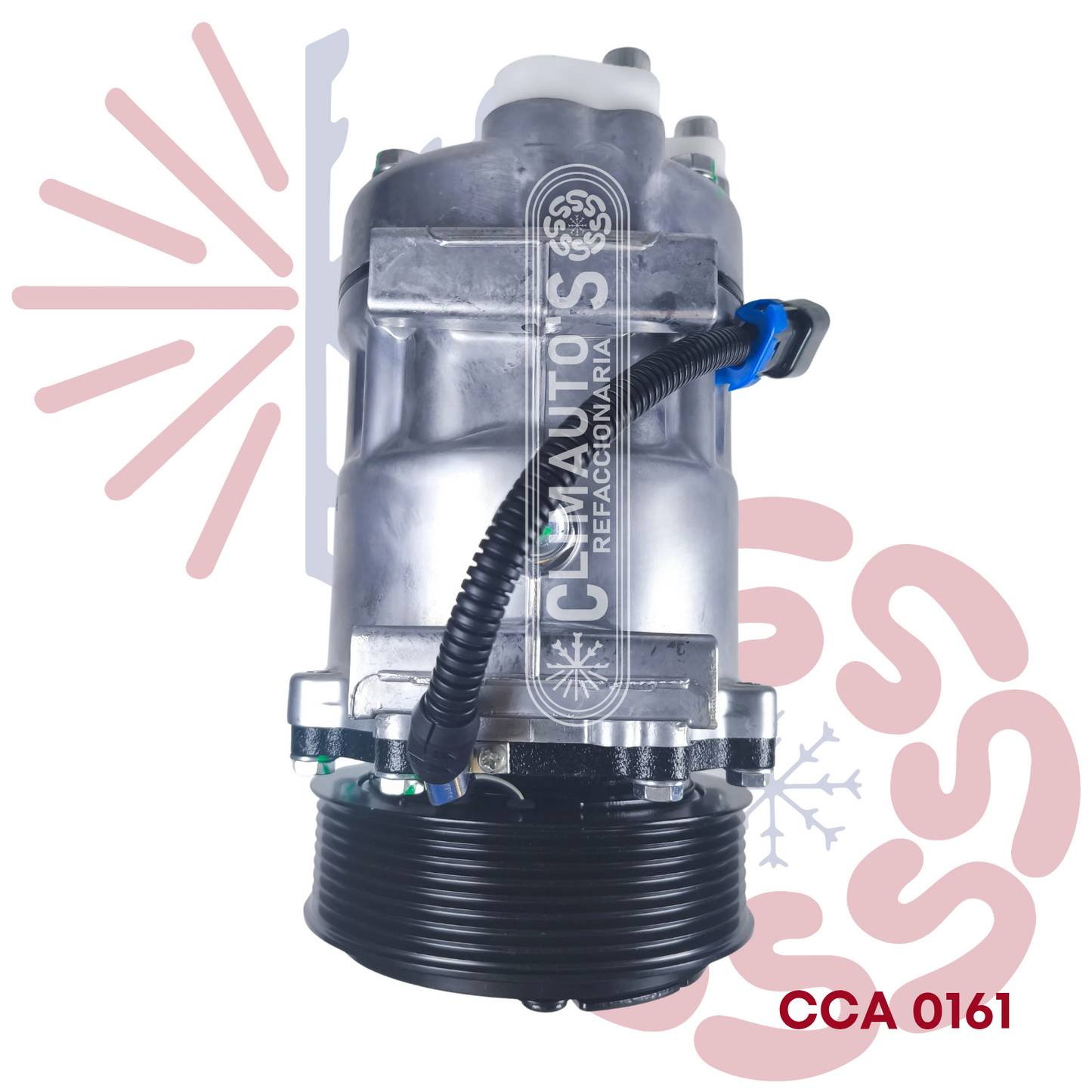 Compresor Sanden 709 International ProStar, Navistar 8pk 12 volts
