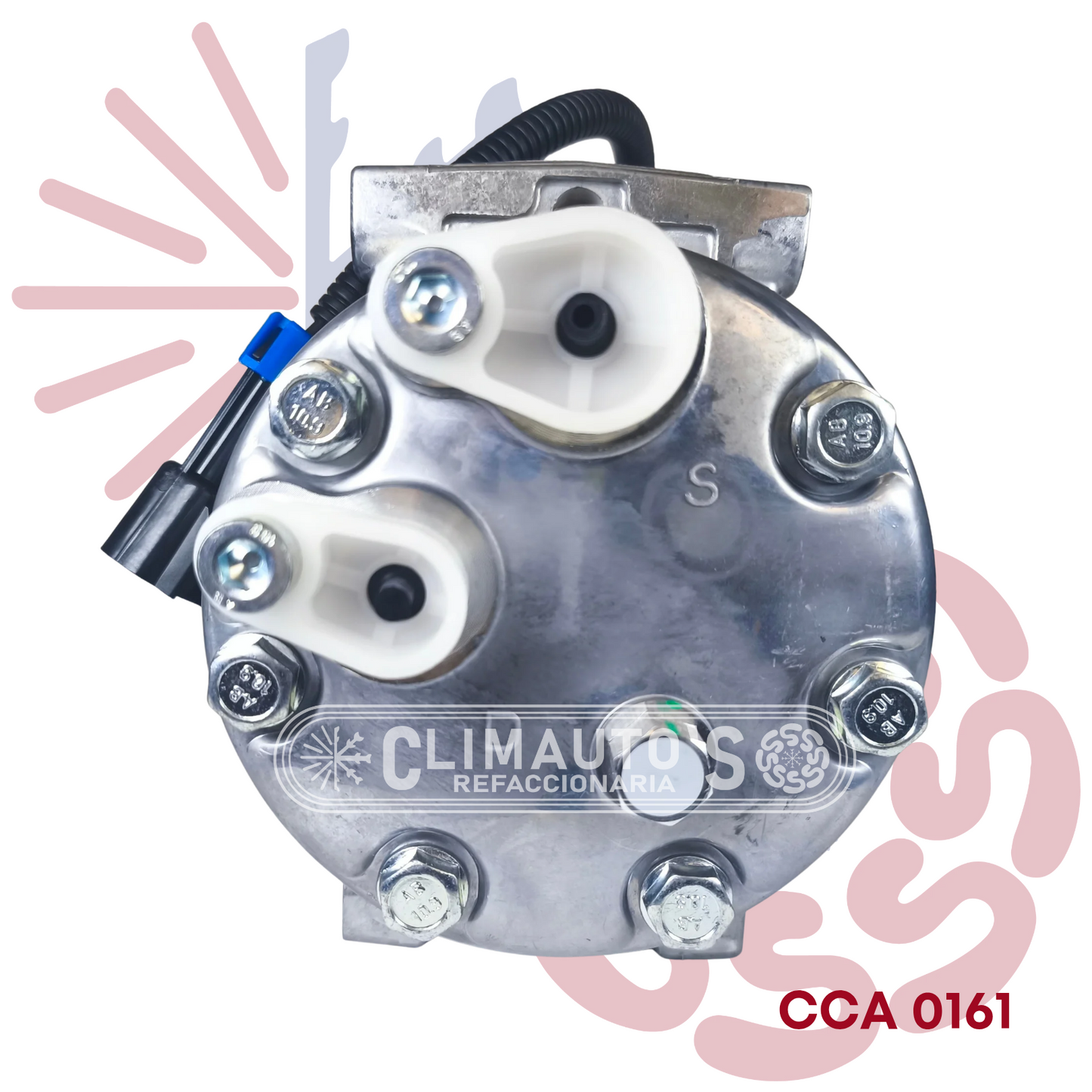 Compresor Sanden 709 International ProStar, Navistar 8pk 12 volts